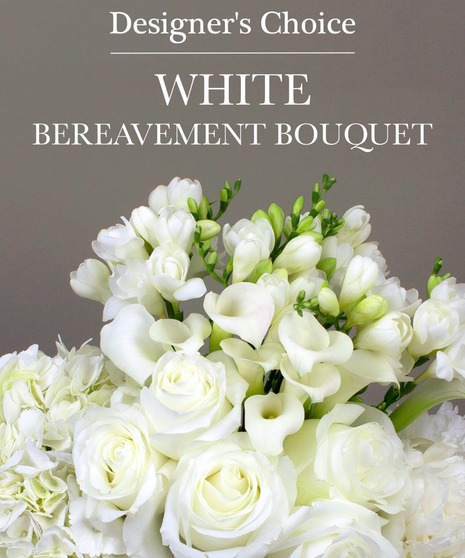 WHITE BEREAVEMENT BOUQUET